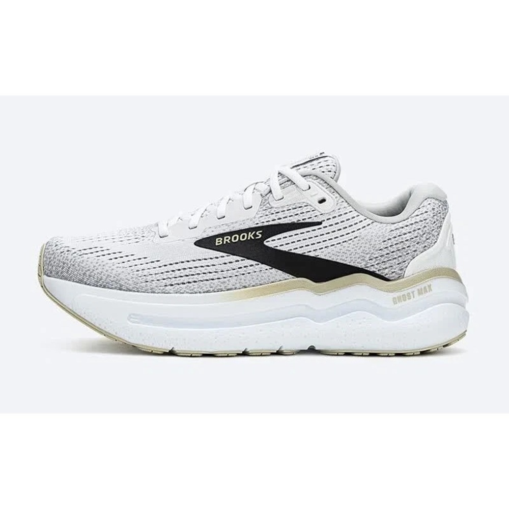 Men's Size 12 - Brooks Ghost Max 2 Running Shoes White Pelican 110431-1D-125 NEW